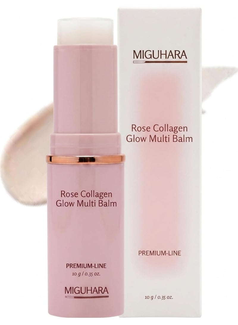 MIGUHARA Rose Collagen Glow Multi Balm Stick - Reallagen EX Collagen Balm