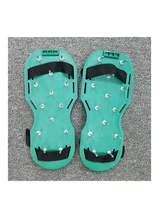 NIBEMINENT Garden Lawn Aerator Shoes Yard Tool Green - Image 4