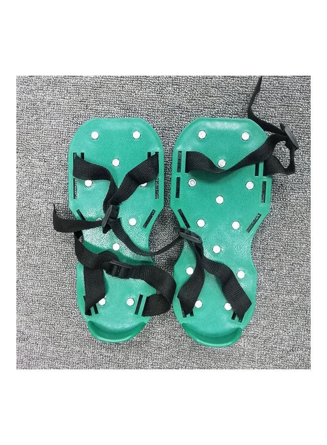 NIBEMINENT Garden Lawn Aerator Shoes Yard Tool Green - Image 3