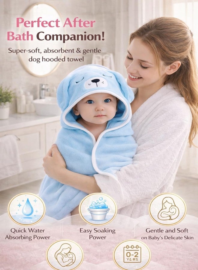 First Kick Ultra Soft Hooded Baby Bath Towel, Premium Absorbent Quick Dry Newborn Towel, Gentle on Skin, Infant Bath Towel for 0–2 Years, Baby Boys & Girls, Large Size - Image 2
