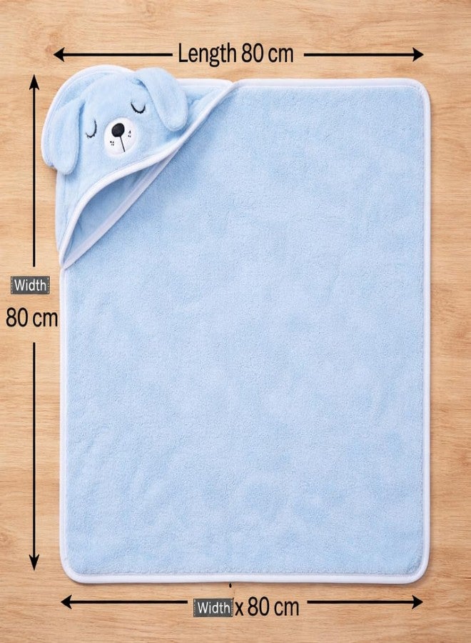 First Kick Ultra Soft Hooded Baby Bath Towel, Premium Absorbent Quick Dry Newborn Towel, Gentle on Skin, Infant Bath Towel for 0–2 Years, Baby Boys & Girls, Large Size - Image 4