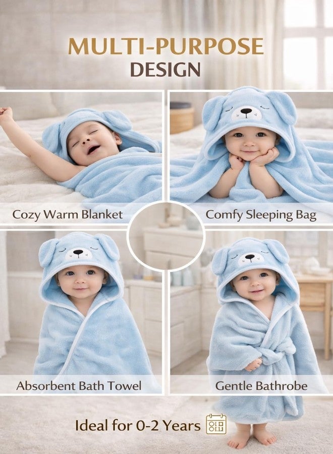 First Kick Ultra Soft Hooded Baby Bath Towel, Premium Absorbent Quick Dry Newborn Towel, Gentle on Skin, Infant Bath Towel for 0–2 Years, Baby Boys & Girls, Large Size - Image 3