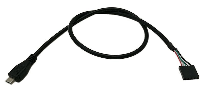 zdyCGTime 50CM Micro USB 5pin Male to 1x 5Pin Female 0.1" USB Header PCB Motherboard Cable - Image 1
