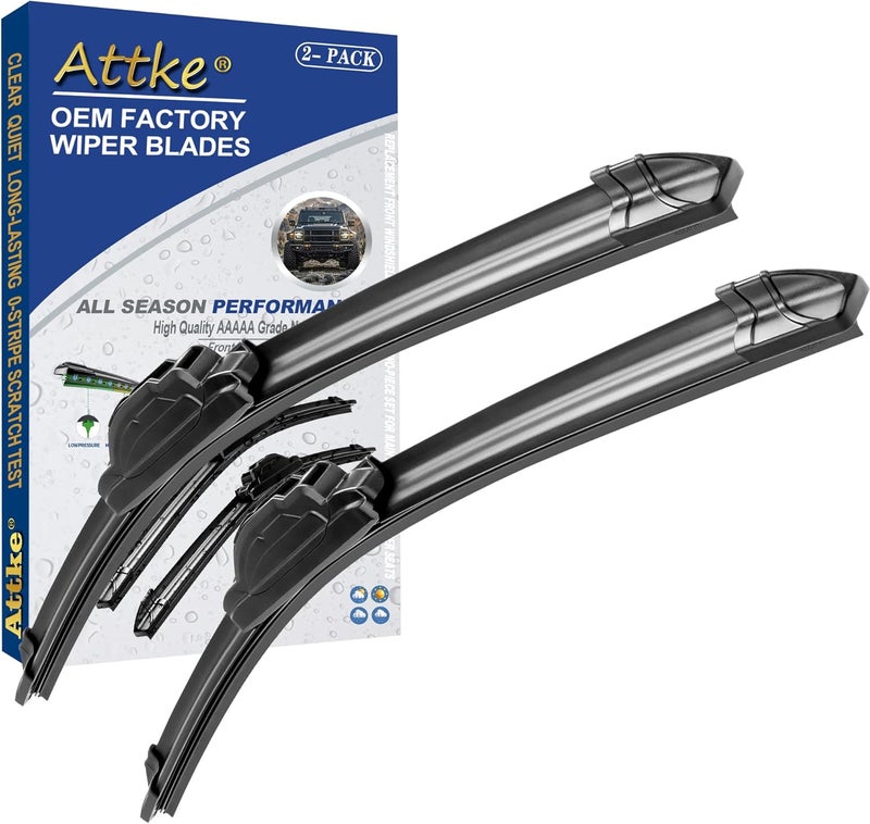 Attke 26" + 18" OEM Quality Front Windshield Hook Wiper Blades (Set of 2) - Image 1