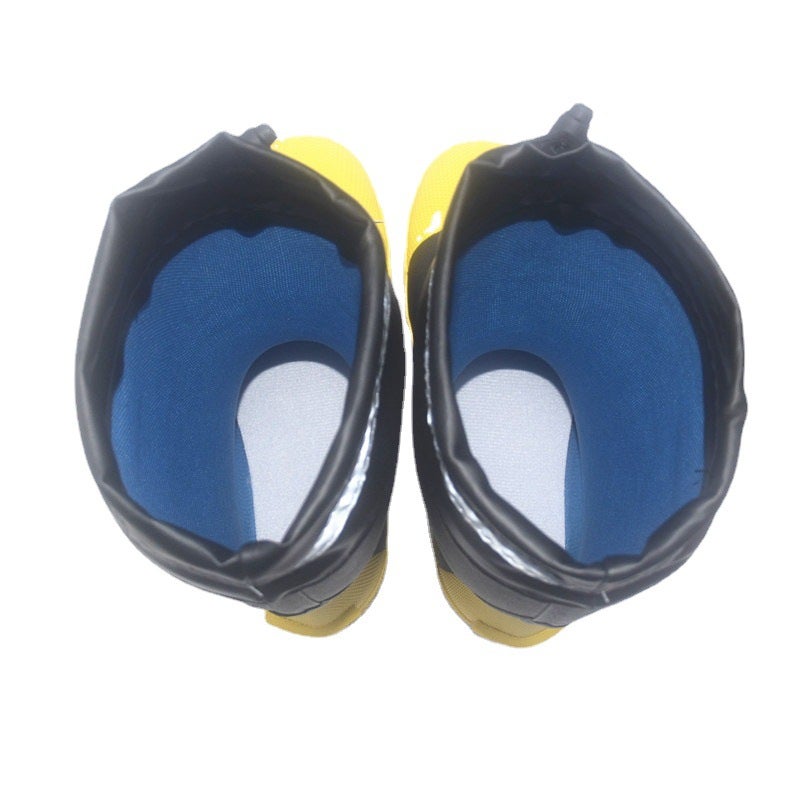 Supply Steel Baotou Labor Protection Rain Boots Stab-Proof Steel Bottom Rubber Rain Boots High Barrel Waterproof Boots Rubber Shoes Fire Fighting Training Competition - Image 5