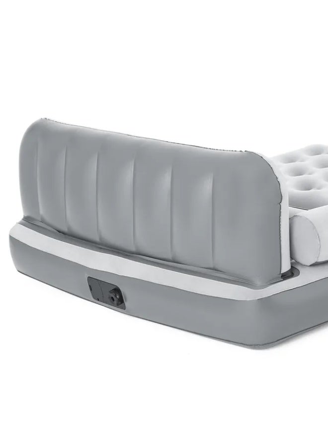 Bestway 3-in-1 Inflatable Sofa with Built-in Electric Pump – Converts into a Double Inflatable Bed – Comfortable Velvet Surface Inflatable Sofa for Home, Camping, and Travel – Dimensions: 188 x 152 x 64 cm – Model 75079 - Image 2