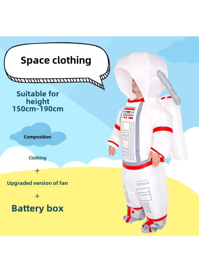 Adult Funny Costume Performance Funny Cartoon Doll Dress Up Props Area 51 Alien Inflatable Year Gift-Color:Space Uniform—adult  - Image 1