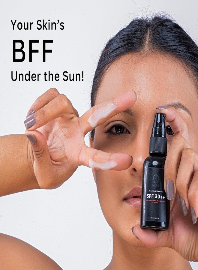 Tatha Anhydrous Sunscreen SPF 30++ | Waterless & Ultra Lightweight | With Coconut Oil, Till Oil & Centella Asiatica Plant Stem cells | 97.5% UV Protection | Non-Comedogenic | No White Cast | For Men & Women | 50ml - Image 2