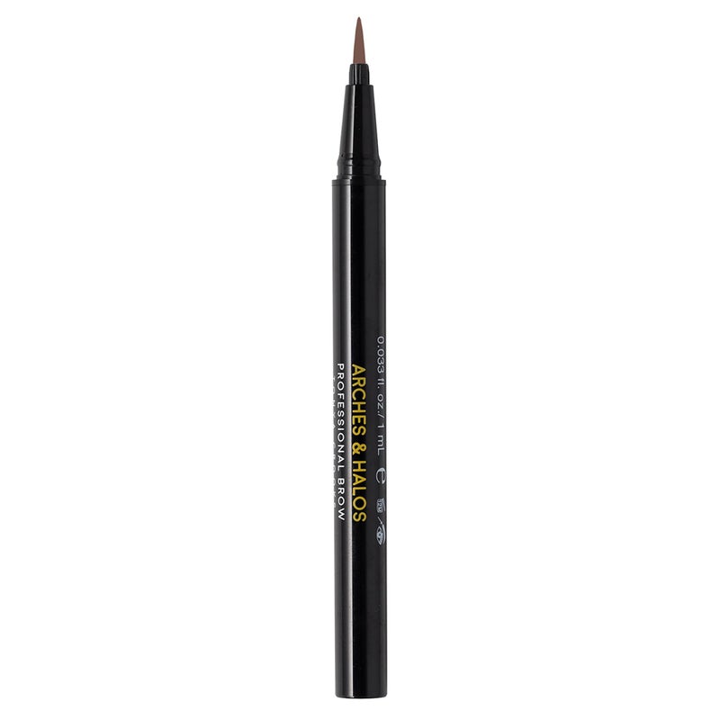 Arches & Halos Arches and Halos Fine Bristle Tip Pen - Eyebrow Pencils for Women - Vegan Brow Pencil - Smudge-Proof, Buildable Formula - Dark Brown - 0.02 oz - Image 1