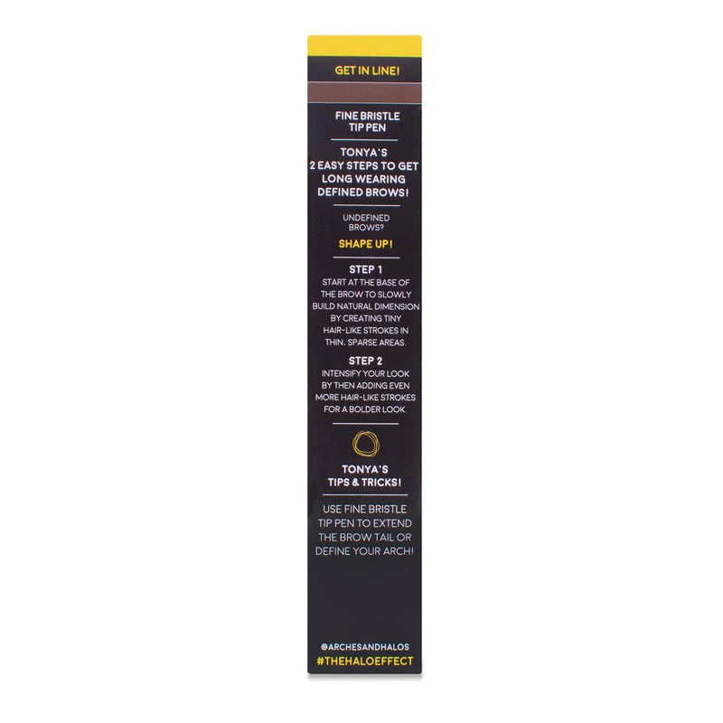 Arches & Halos Arches and Halos Fine Bristle Tip Pen - Eyebrow Pencils for Women - Vegan Brow Pencil - Smudge-Proof, Buildable Formula - Dark Brown - 0.02 oz - Image 4