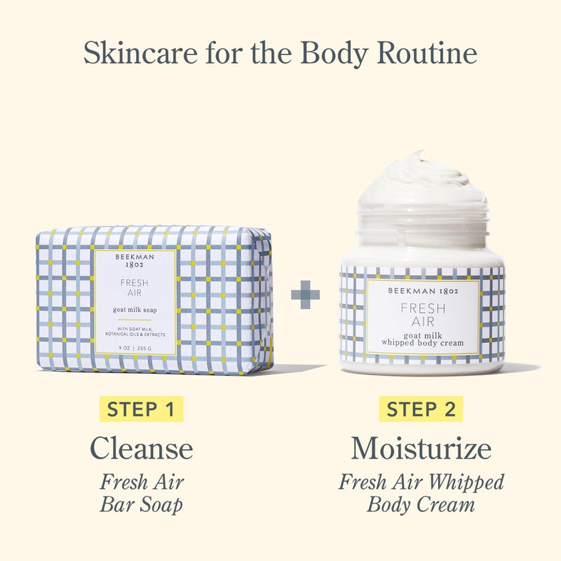 Beekman 1802 Goat Milk Body Soap Bar, Fresh Air - Scented - 9 oz - Nourishes, Moisturizes & Hydrates - 100% Vegetable Soap with Lactic Acid - Good for Sensitive Skin - Cruelty Free - Image 5