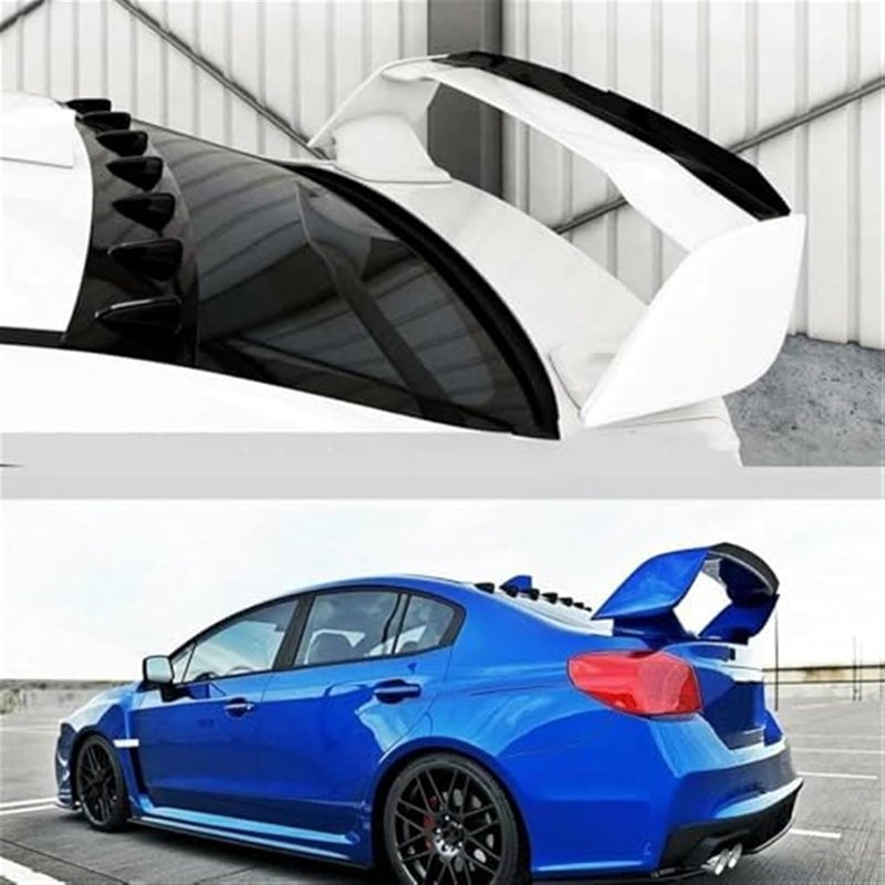 QASULER Rear Bumper Spoiler for Subaru WRX STI MK4 - Image 2