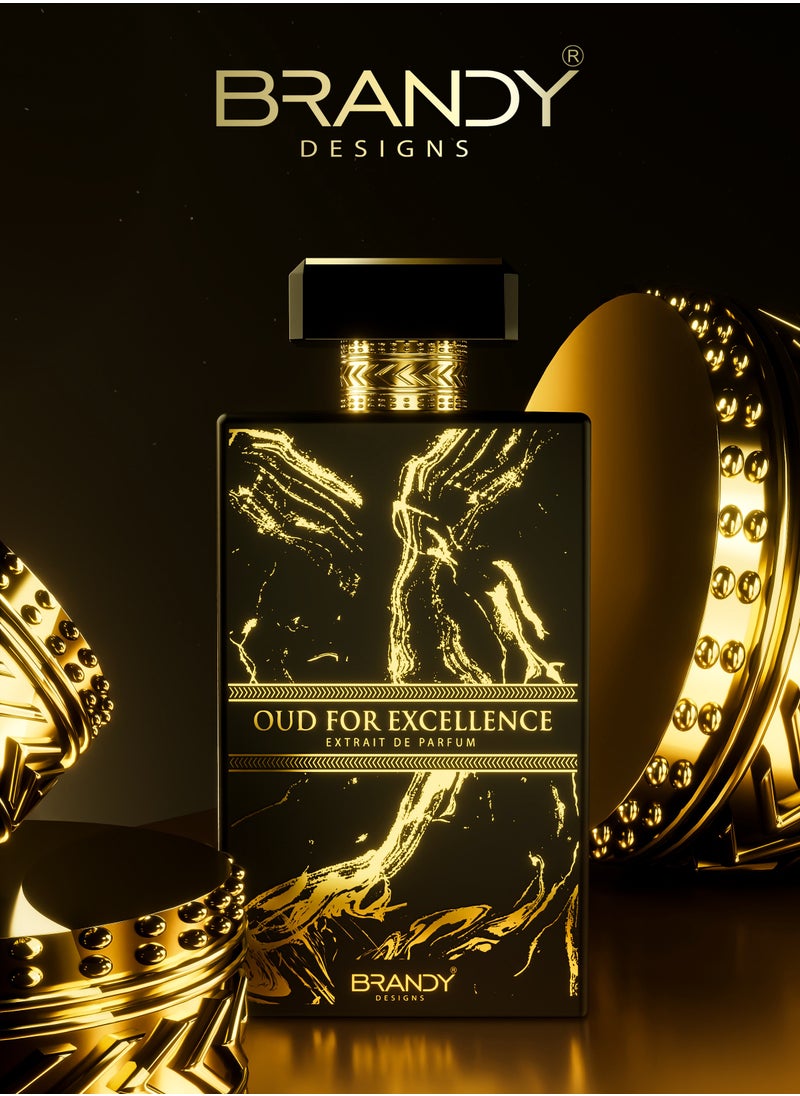 براندي ديزاينز - عطر عود فور إكسلانس أو دو برفيوم - عطر للجنسين، 100 مل | رائحة فاخرة وغنية | مثالي لأي مناسبة - استمتع بهدية خاصة حصرية - Image 1