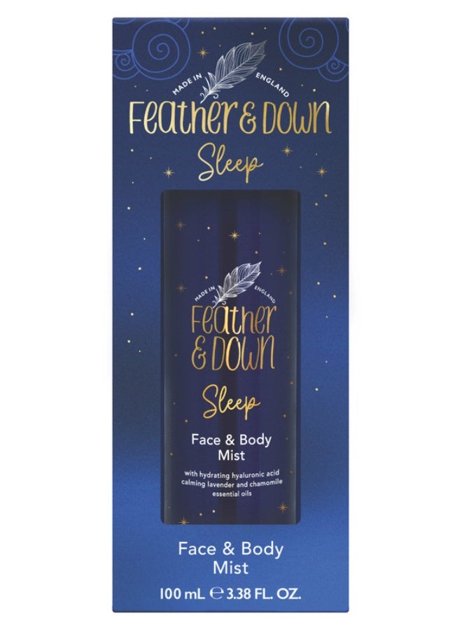 Feather & Down Sweet Dreams Face And Body Sleep Mist (100ml) - With Calming Lavender, Chamomile Essential Oils and Hyaluronic Acid Cruelty Free, Vegan Friendly And All Natural Ingredients - Image 1