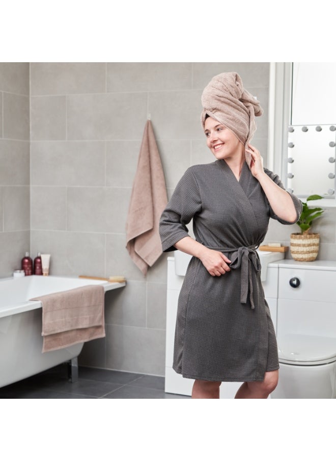 Aten Homeware ATEN Homeware 3 Piece Egyptian Cotton Bath Towels Set - 1 Extra Large Hand Towel 50 x 90 cm and 2 Face Towels 30 x 30 cm - Super Soft & Highly Absorbent, Quick Dry Towels (Café)  - Image 3