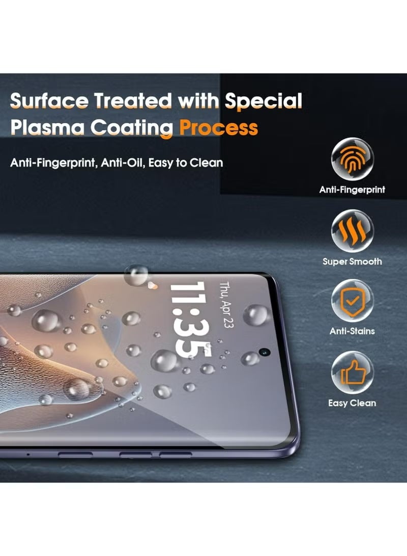 SNBFA ClearMotorola Moto Edge 60 Fusion Screen Protector,1 Pieces Screen Protector Film with 4 Pieces Rear Camera Protector,9H Hardness Film Lens Ultra HD Tempered Glass - Image 3