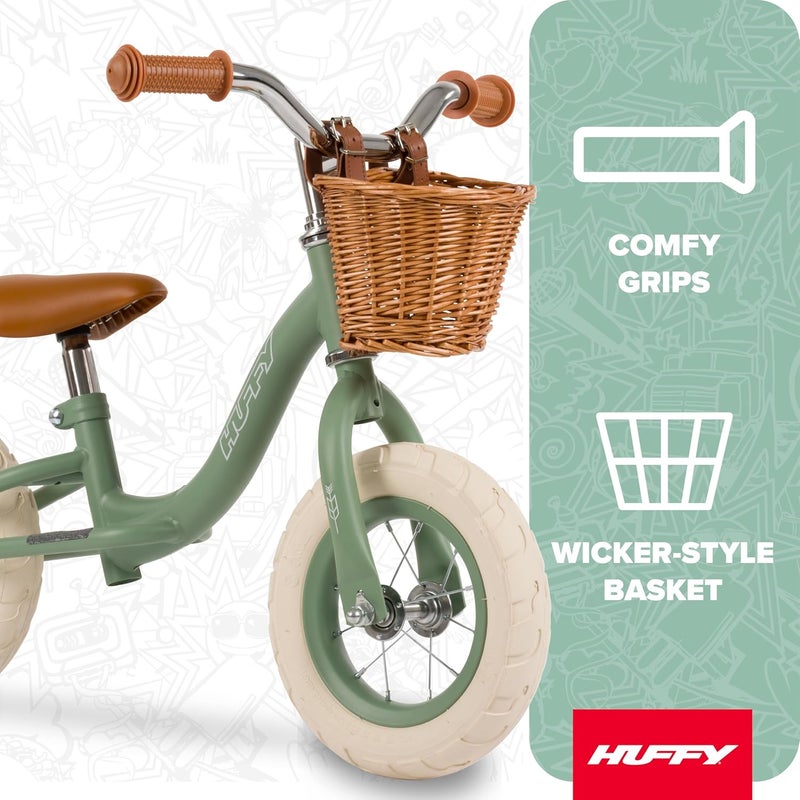 Huffy Vintage 10 Inch Balance Bike Green - Image 2