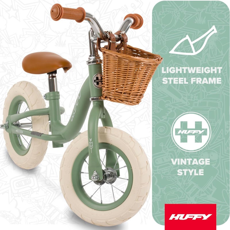 Huffy Vintage 10 Inch Balance Bike Green - Image 4