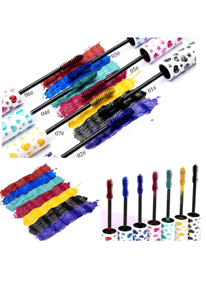 Generic - 7-Color Waterproof Colored Mascara Set for Vibrant Eyelash Makeup, Long-Lasting Volume and Length, Charming Fiber Formula for Stunning Eye Looks. - Image 1