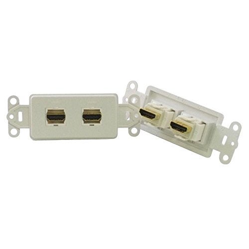 PowerBridge HDMI-2-WH إدخال ديكورا مع تمرير مزدوج HDMI (كل، أبيض) - Image 2