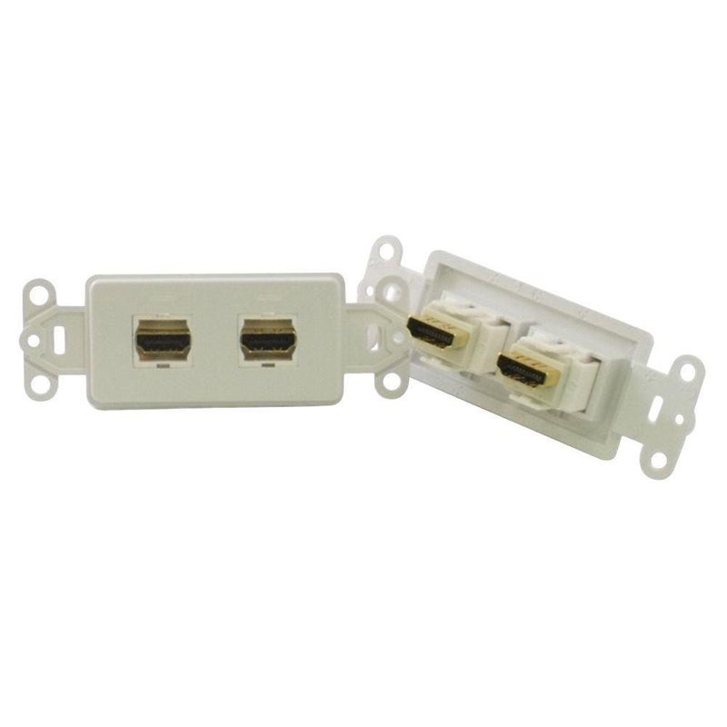 PowerBridge HDMI-2-WH إدخال ديكورا مع تمرير مزدوج HDMI (كل، أبيض) - Image 3