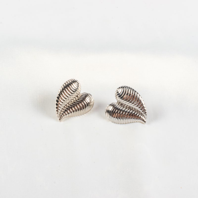 Silver Stainless Steel Earring - Image 1
