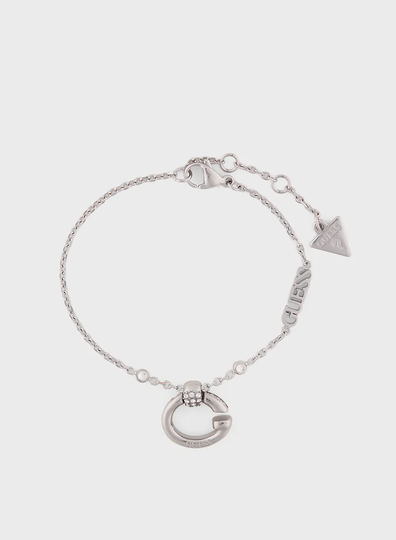 GUESS Logo Detail Single Bracelet