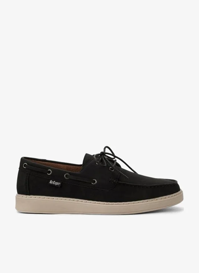 Lee Cooper BLACK Men Ortholite Lace-Up Ankle Sneakers for Men | Best Price UAE