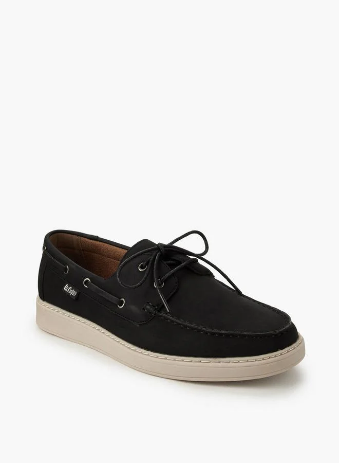 Lee Cooper BLACK Men Ortholite Lace-Up Ankle Sneakers for Men | Best Price UAE