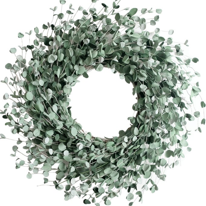24 INCH EVERYDAY GREENERY BOXWOOD WREATH FOR FRONT DOOR SOFT TOUCH GREEN MINI LEAVES WREATH FOR INDOOR AND OUTDOOR ROMANTIC GREEN WREATH FOR WEDDING DECOR