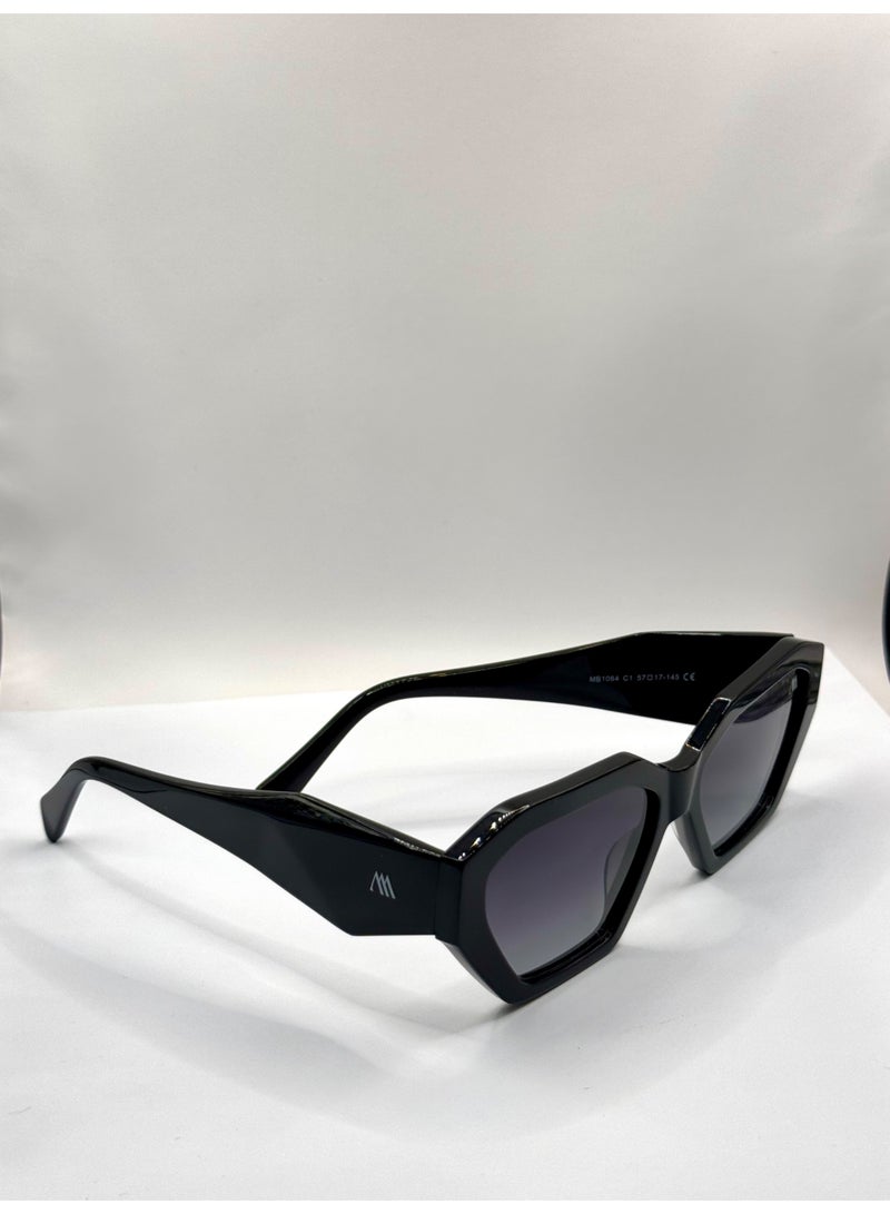 Kemet Eyewear Octagonal Full Rim Unisex Fiore Black Black Lens - Image 5