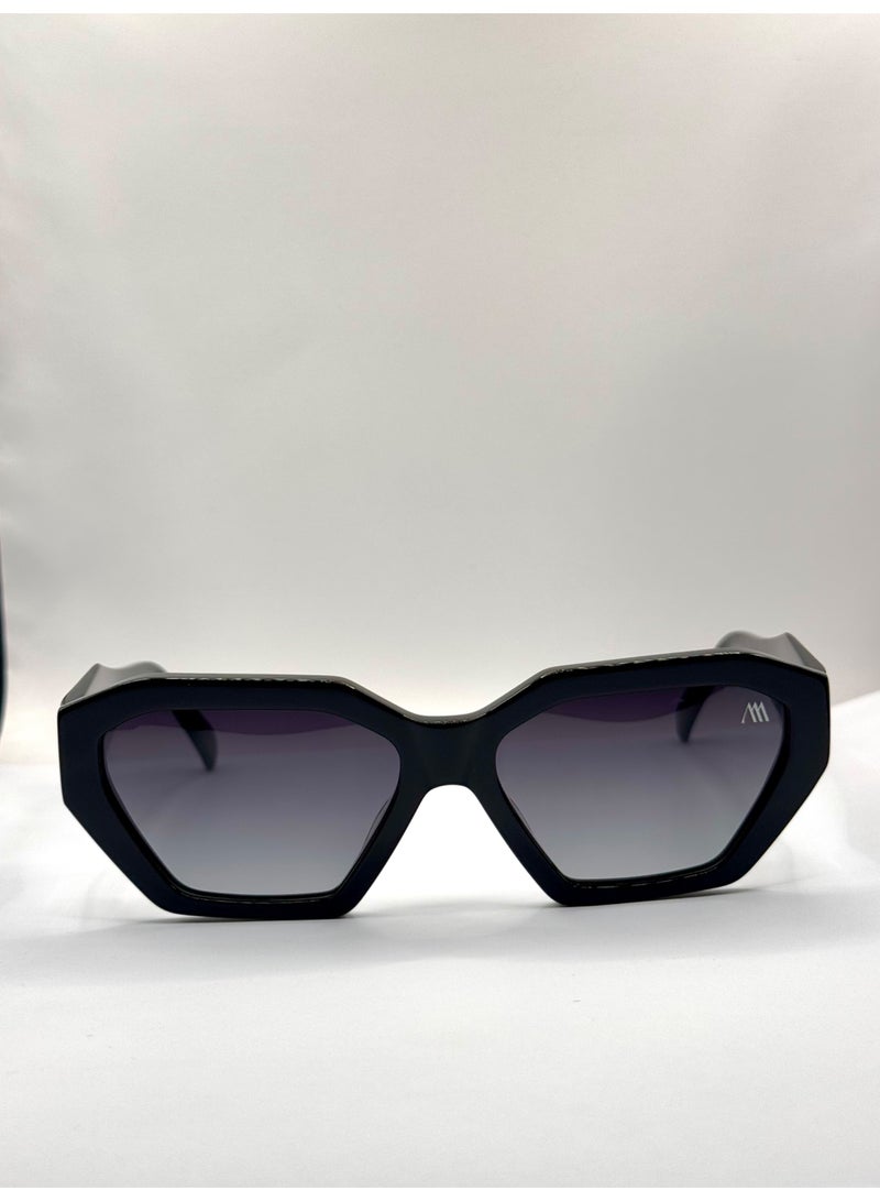 Kemet Eyewear Octagonal Full Rim Unisex Fiore Black Black Lens - Image 3