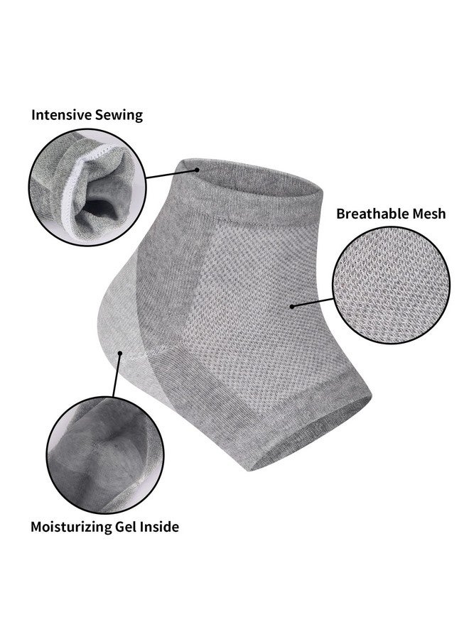tifanso Moisturizing Heel Socks - Tifanso Heel Socks For Dry Cracked Feet, Gel Heel Repair Socks For Cracked Heels, Moisture Socks For Women Dry Feet, Moisturizing Spa Socks For Overnight (Regular) - Image 3