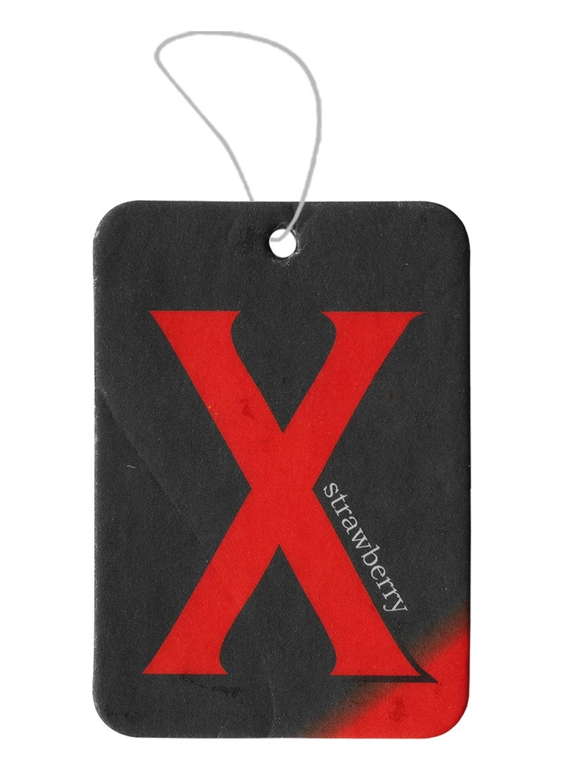 معطر هواء ورقي معلق على شكل مربع - الرائحة: فراولة (عبوة من 12 قطعة) للسيارة أو المنزل… - Image 2