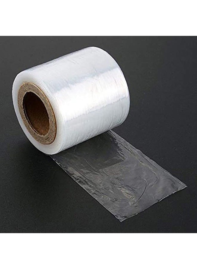 KASTWAVE Tattoo Makeup Plastic Wrap Preservative Film for Eyebrow Lip Makeup, One Roll Disposable Tattoo Eyebrow Plastic Cover Wrap Preservative Film, Transparent, Adult, Temporary Tattoo Film - Image 1