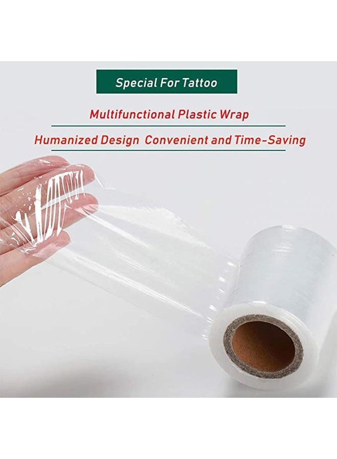 KASTWAVE Tattoo Makeup Plastic Wrap Preservative Film for Eyebrow Lip Makeup, One Roll Disposable Tattoo Eyebrow Plastic Cover Wrap Preservative Film, Transparent, Adult, Temporary Tattoo Film - Image 5