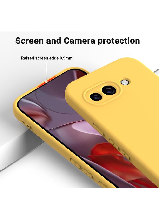 S-TOP Case For Google Pixel 9a Pure Color Liquid Silicone Shockproof Phone Case - Image 4