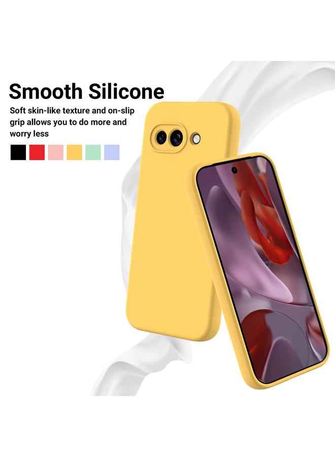S-TOP Case For Google Pixel 9a Pure Color Liquid Silicone Shockproof Phone Case - Image 3
