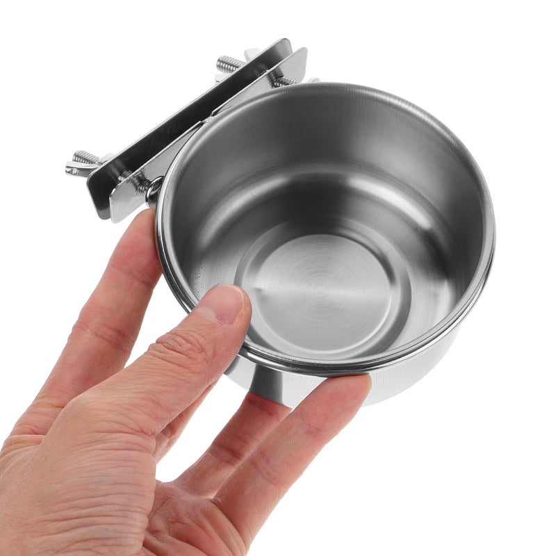 Stainless Steel Hanging Pet Bowls Non Spill Food Water Feeder for Small Dogs Cats Kennels - Image 5