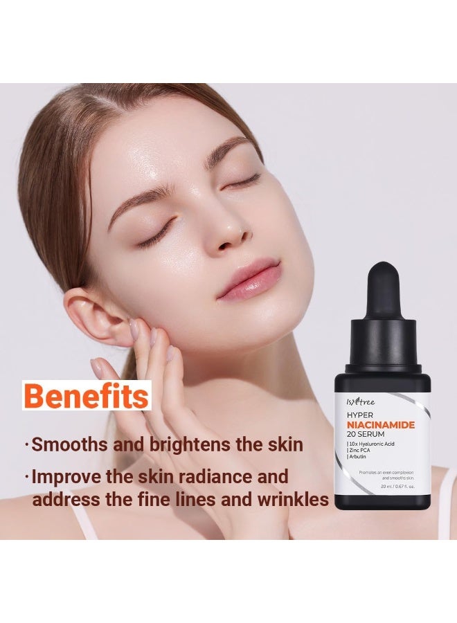 IsNtree Hyper Niacinamide 20 Serum 20ml | 10x Hyaluronic Acid | Helps Minimize Enlarged Pores | Even Skin Tone - Image 4