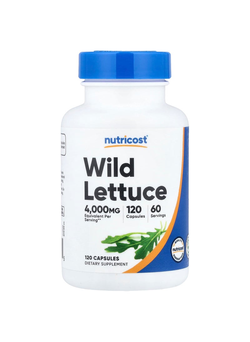 Nutricost Wild Lettuce, 120 Capsules (80 mg per Capsule)