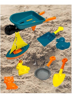 8 Pcs Sand Beach Toys with Wheelbarrow, Shovel, Rake, Boat and Castle Molds, Sandpit Outdoor Set Toy Summer Beach Toy for Girls and Boys - pzsku/ZAFCE370C867160DCC2ECZ/45/_/1713942181/1d380c6b-9b8b-4b8a-8501-8e08b0d54343