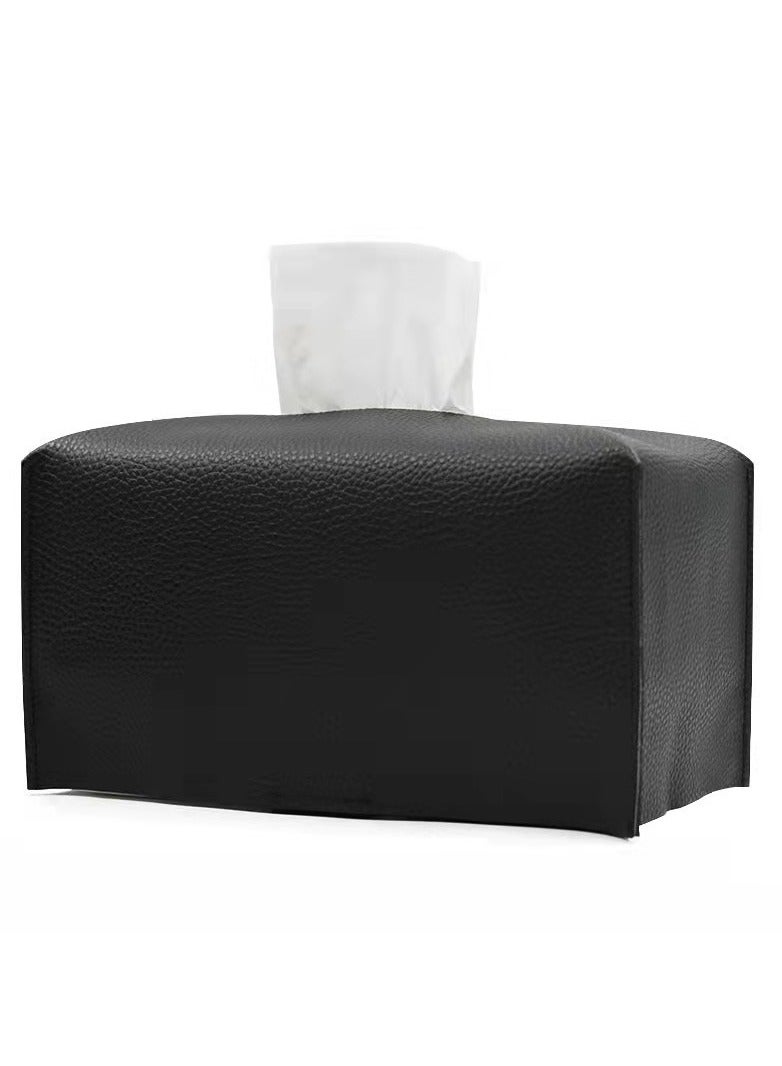 Tissue Box Cover Holder Black 23.5 x 12 x 11cm