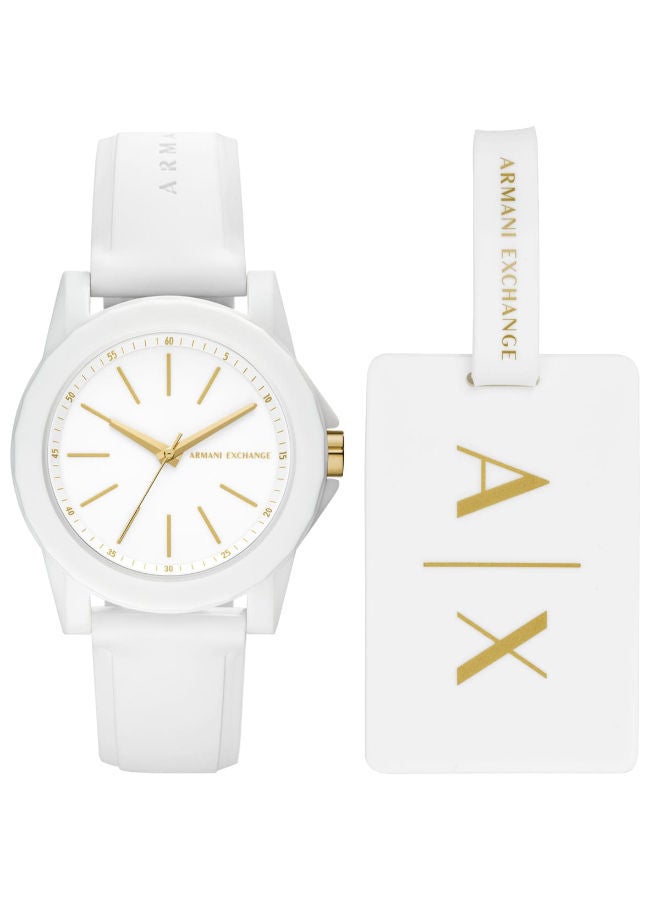سعر ومواصفات ارماني اكسشينج Women Rubber Analog Wrist Watch AX7126 (N70338641V) على Noon EG