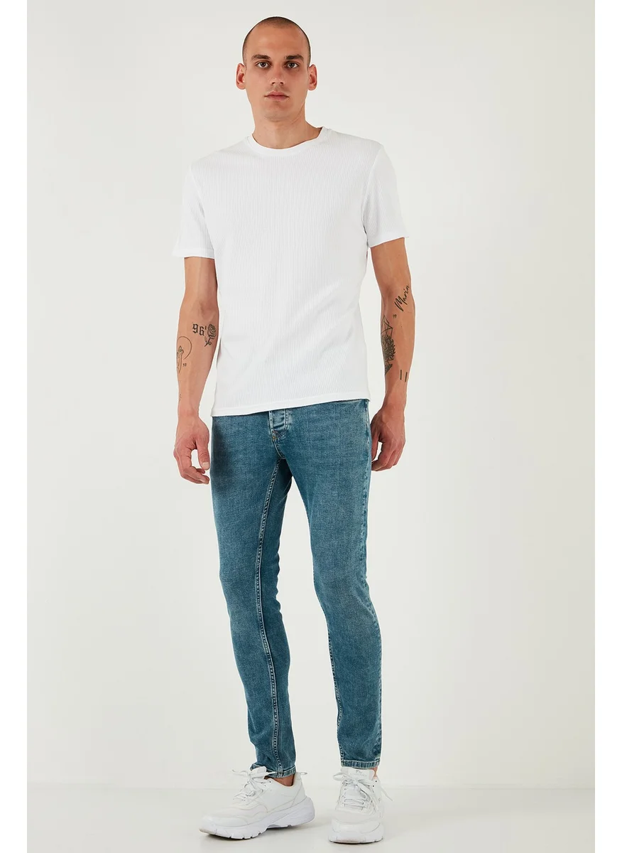 Buratti Stretch Cotton Slim Fit Normal Waist Skinny Leg Jeans Men's Jeans 1124S52NAPOLI