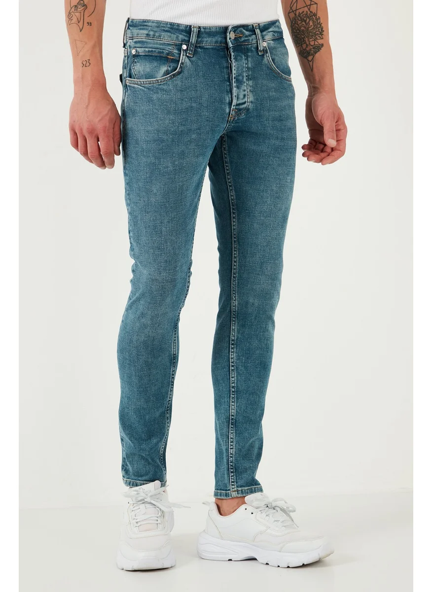 Buratti Stretch Cotton Slim Fit Normal Waist Skinny Leg Jeans Men's Jeans 1124S52NAPOLI