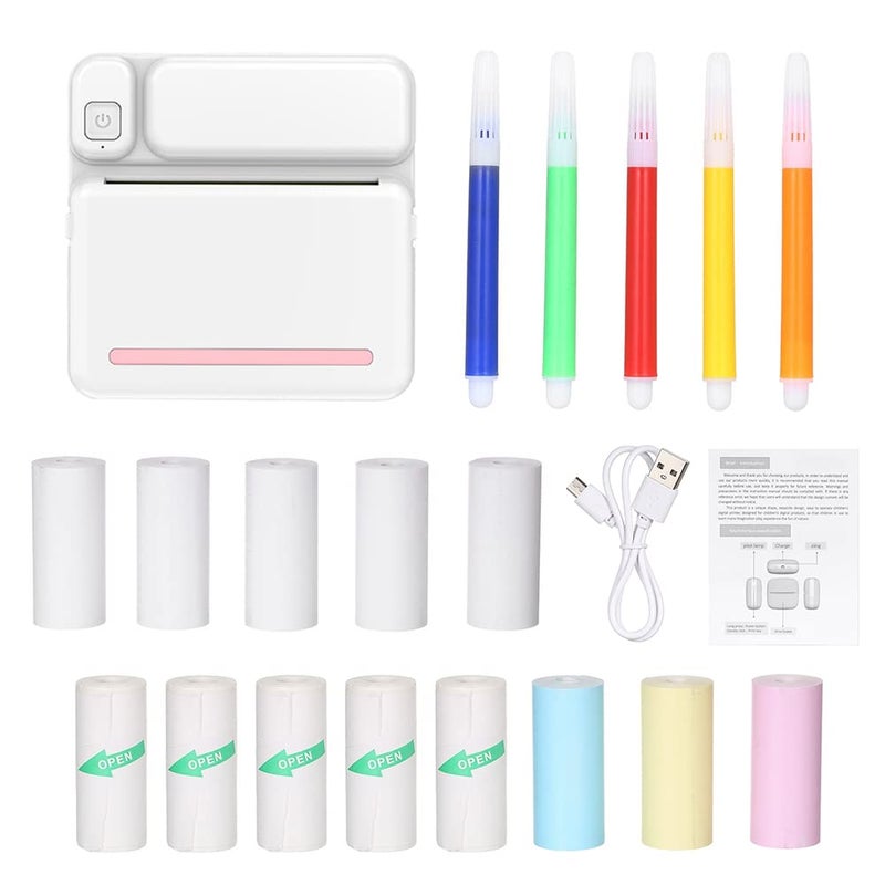 Pink Wireless Thermal Printer 200dpi For Notes Labels Photos Receipts No Ink Needed - Image 2