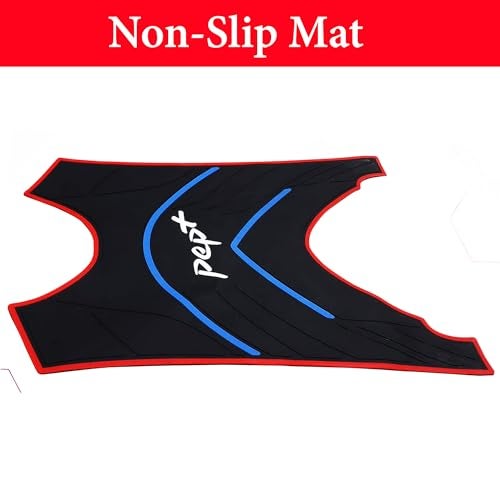 Ramanta Scooty Pep Plus Foot Mat Removeable & Washable Foot Mat Compatible with for Pep Plus 3D Floor Mat Premium Comfort Durability | Anti-Slip | Waterproof | Protects Floor (Blue; Black) - Image 2