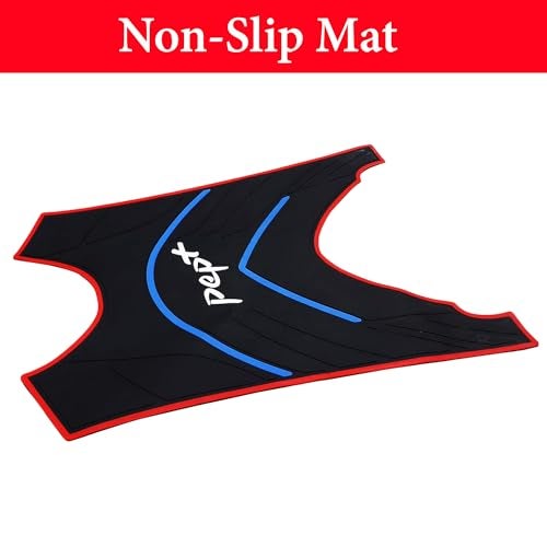 Ramanta Scooty Pep Plus Foot Mat Removeable & Washable Foot Mat Compatible with for Pep Plus 3D Floor Mat Premium Comfort Durability | Anti-Slip | Waterproof | Protects Floor (Blue; Black) - Image 3