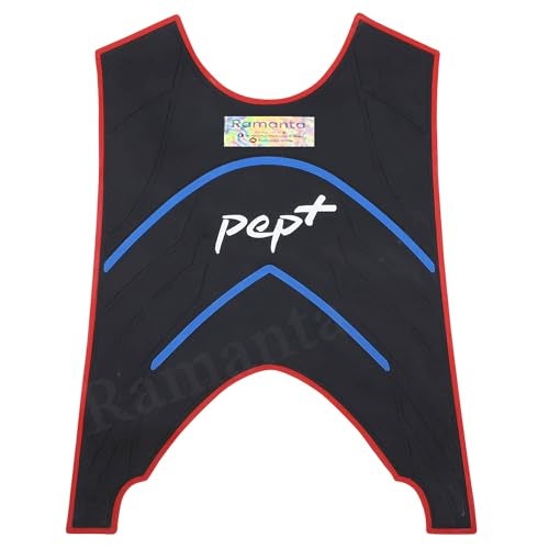 Ramanta Scooty Pep Plus Foot Mat Removeable & Washable Foot Mat Compatible with for Pep Plus 3D Floor Mat Premium Comfort Durability | Anti-Slip | Waterproof | Protects Floor (Blue; Black) - Image 1